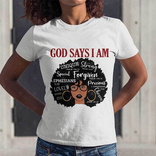 Round Neck Short Sleeve T-shirt Black Woman Black Woman Ladies T-shirt